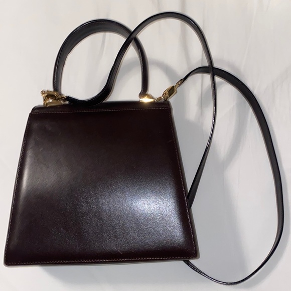 Salvatore Ferragamo Brown Leather Gancini Shoulder Bag - Picture 4 of 10